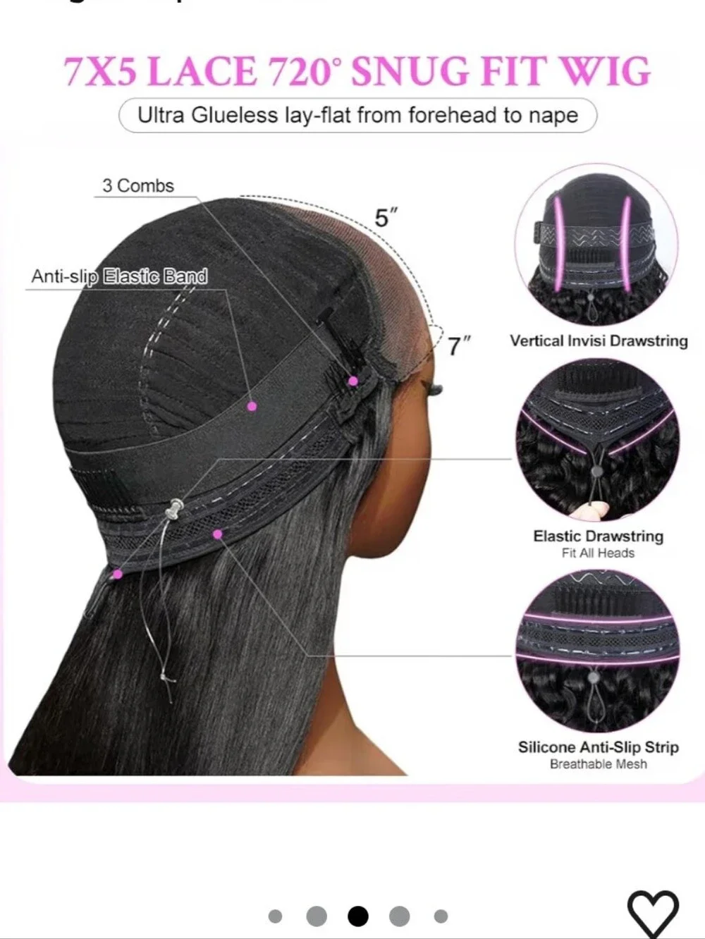 Burmese Curly Wig Human Hair 7x5 Glueless Wigs Pre Plucked 26In